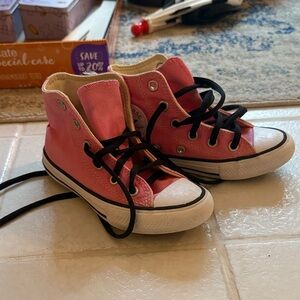 Converse Pink Kids High-Top Sneakers